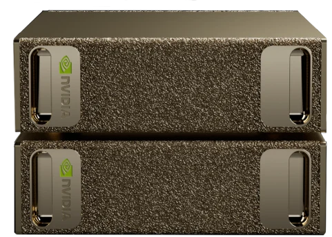Two NVIDIA DGX Spark machines of the kind Vannor owns and runs